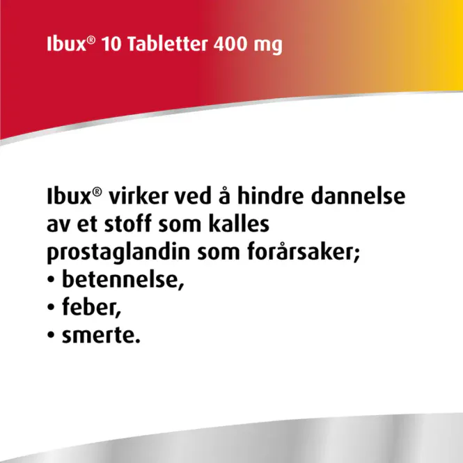 Hovedbilde Ibux Tabletter 400 mg 10 stk