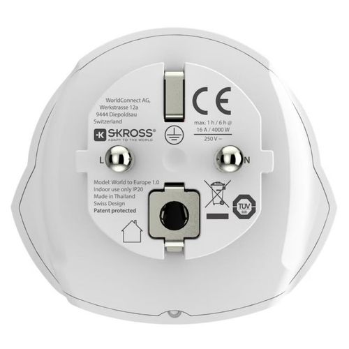 SKROSS World to Europa Reiseadapter 1 stk