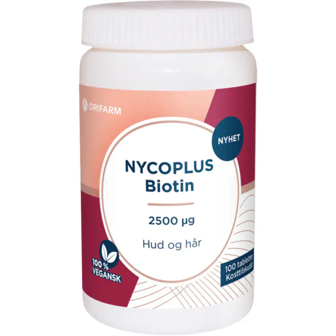 Hovedbilde Nycoplus Biotin 2500 mcg Tabletter 100 stk