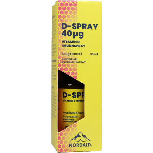 Nordaid D-spray Vitamin D 40 mcg Munnspray 30 ml
